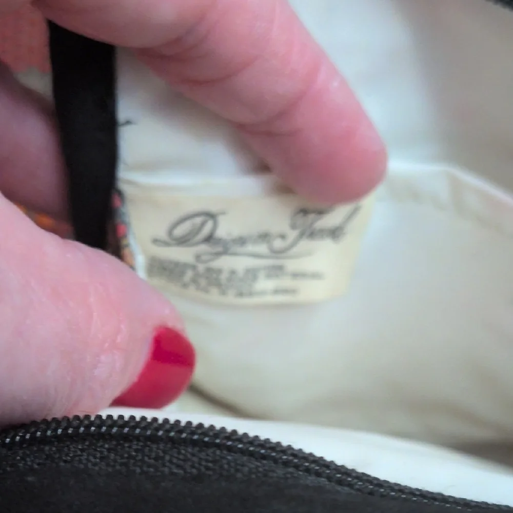 Oscar de la Renta Vintage Multicolor Mandala Cosmetic Bag